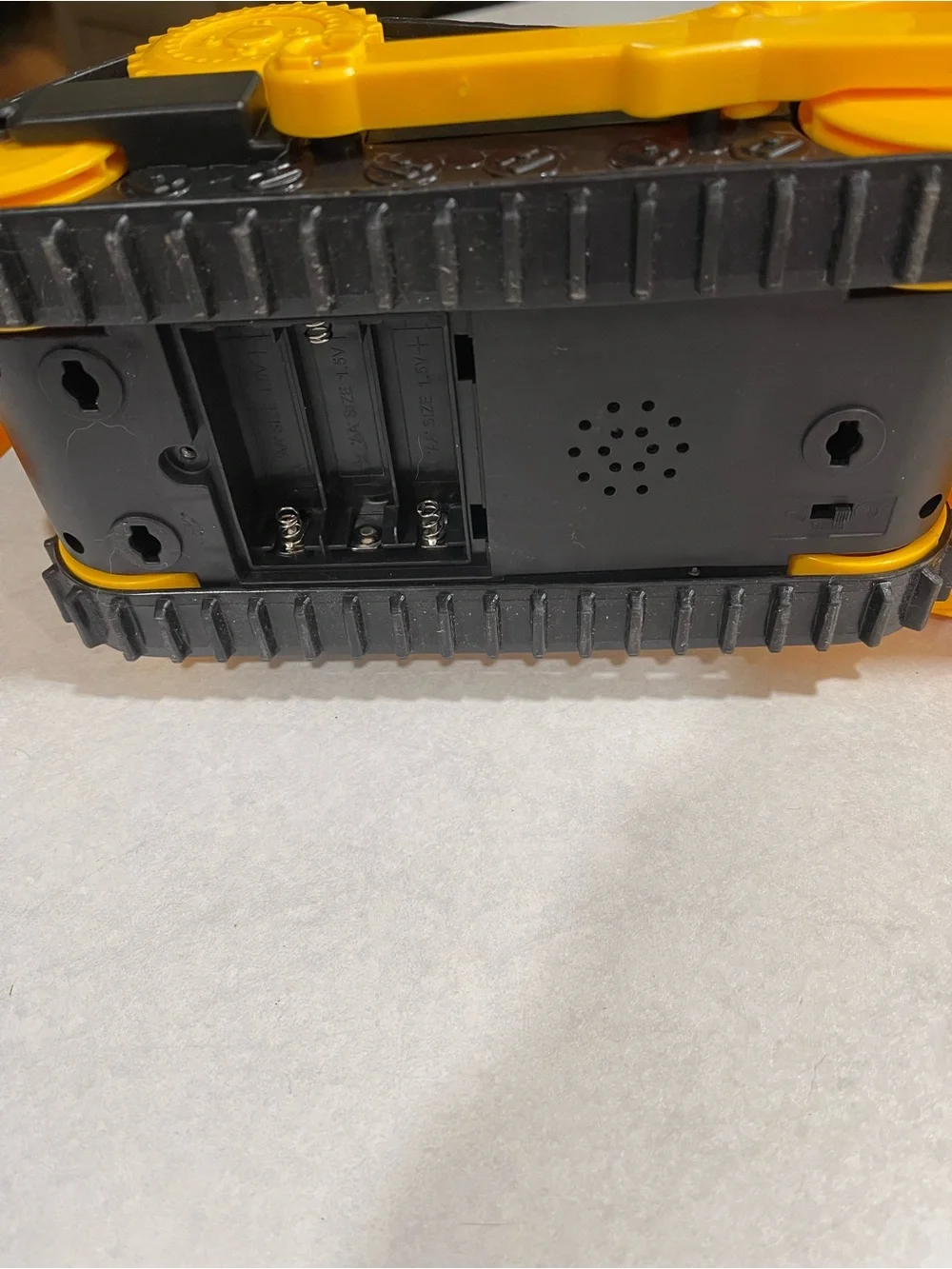 Yellow Kids Bulldozer Toy with Moving Tracks